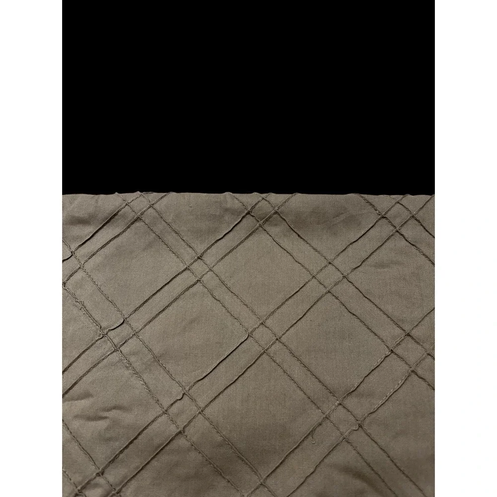 Quilt Craft Fabric Muslin Diagonal Pintuck Steel Gray 2 x 2 Squares 48 x 53 Grey